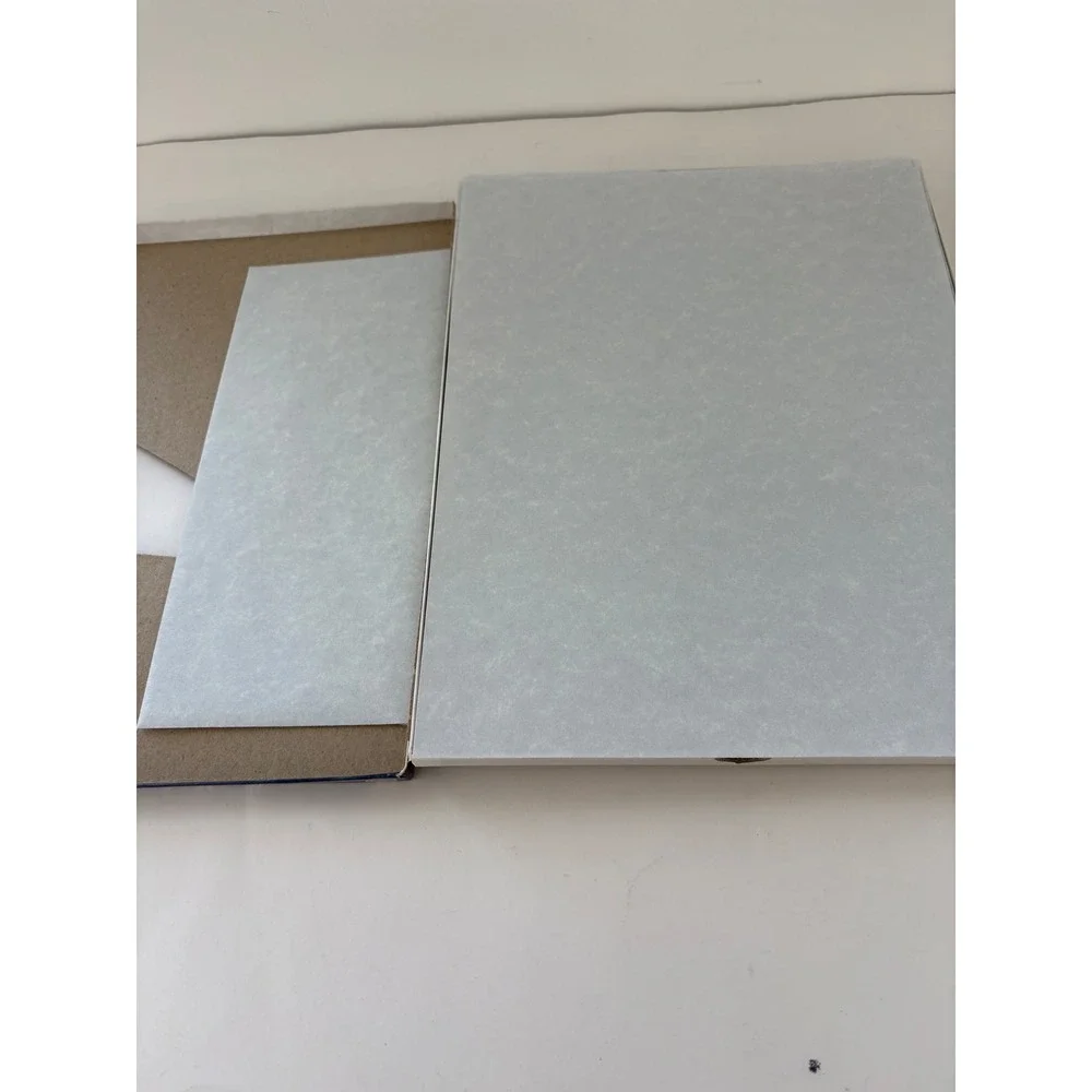 Southworth Blue Parchment Paper Opened 51 Sheets‎ & 1 Envelopes 24  lb P964C